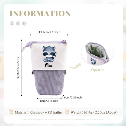 Personalized Pencil Case Custom Name And Letter Pencil Case Back To School Gift For Boys Girls