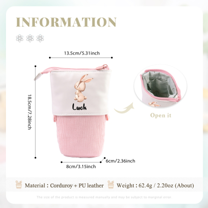 Personalized Pencil Case Custom Name And Letter Pencil Case Back To School Gift For Boys Girls