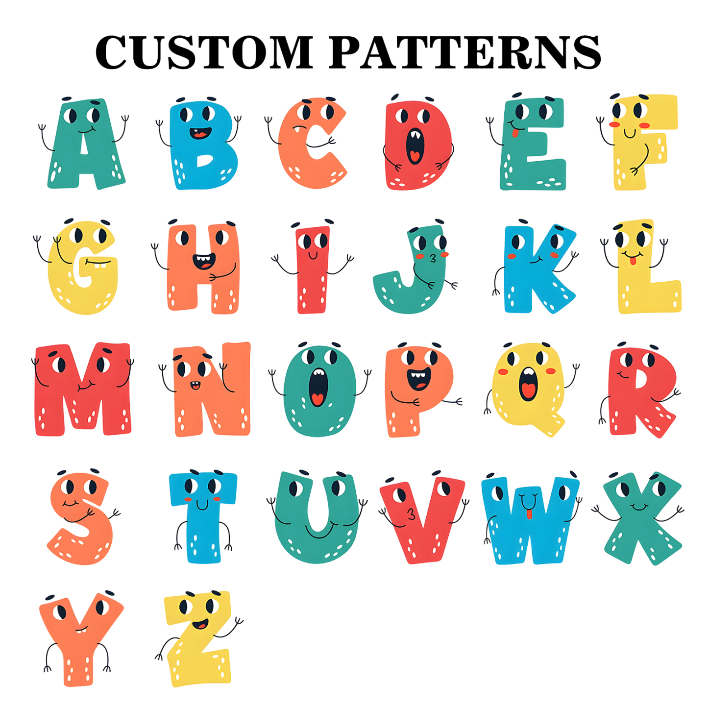 Personalized Pencil Case Custom Name And Letter Pencil Case Back To School Gift For Boys Girls