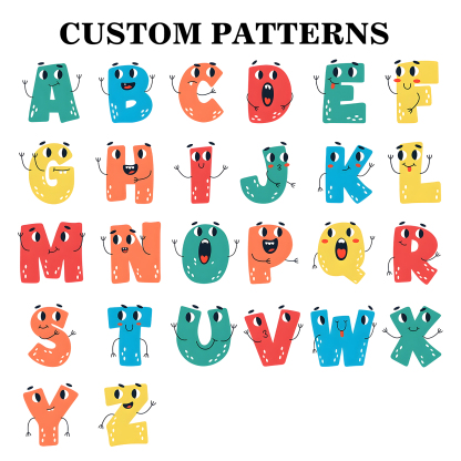 Personalized Pencil Case Custom Name And Letter Pencil Case Back To School Gift For Boys Girls