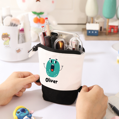 Personalized Pencil Case Custom Name And Letter Pencil Case Back To School Gift For Boys Girls