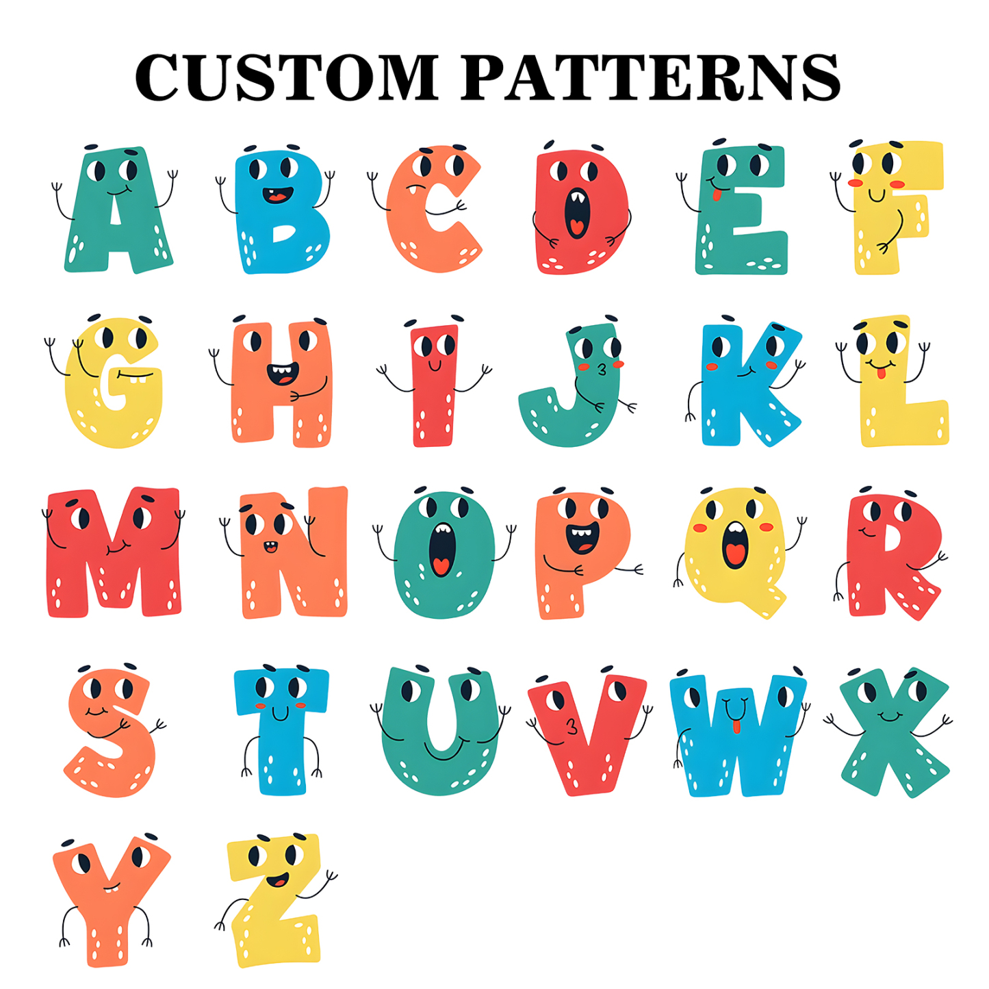 Personalized Pencil Case Custom Name And Letter Pencil Case Back To School Gift For Boys Girls