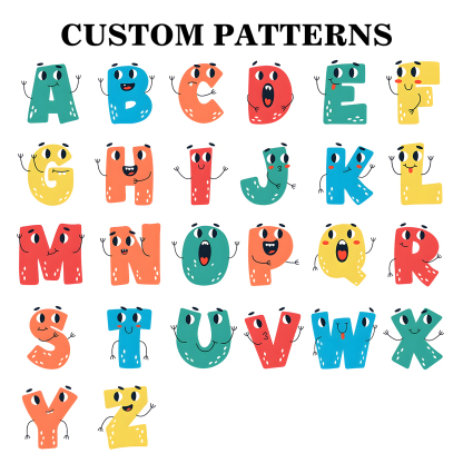 Personalized Pencil Case Custom Name And Letter Pencil Case Back To School Gift For Boys Girls