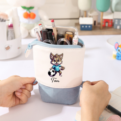 Personalized Pencil Case Custom Name Rabbit Pencil Case Back To School Gift For Boys Girls