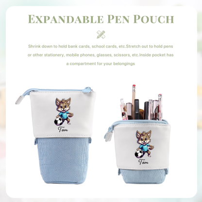 Personalized Pencil Case Custom Name Rabbit Pencil Case Back To School Gift For Boys Girls