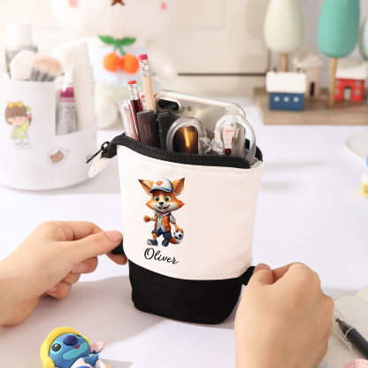 Personalized Pencil Case Custom Name Rabbit Pencil Case Back To School Gift For Boys Girls