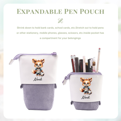 Personalized Pencil Case Custom Name Rabbit Pencil Case Back To School Gift For Boys Girls