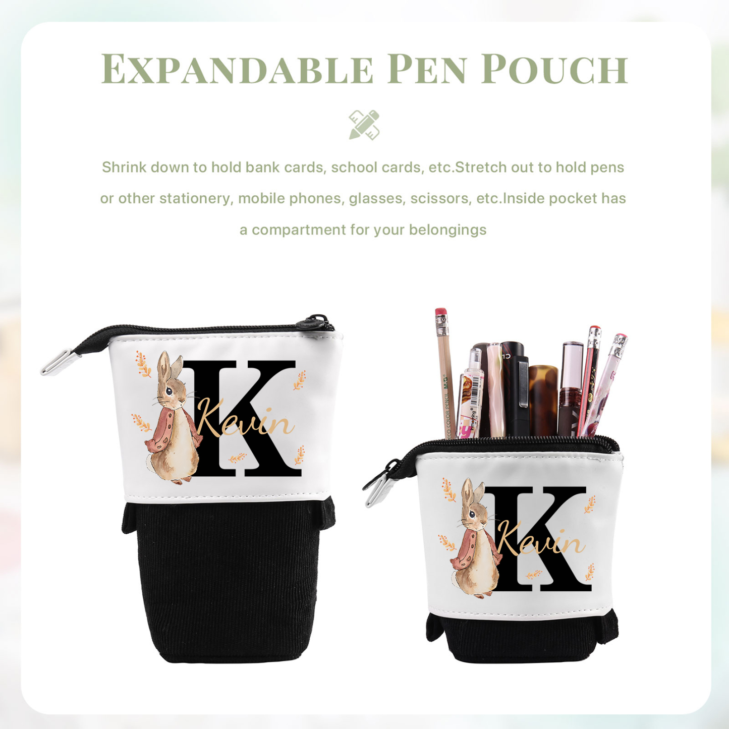 Personalized Pencil Case Custom Name And Dinosaur Pencil Case Back To School Gift For Boys Girls