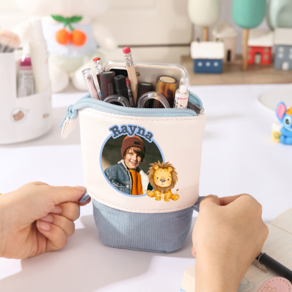 Personalized Pencil Case Custom Name And Animal Pencil Case Back To School Gift For Boys Girls