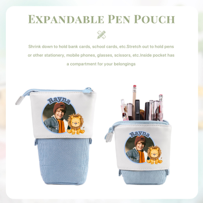 Personalized Pencil Case Custom Name And Animal Pencil Case Back To School Gift For Boys Girls