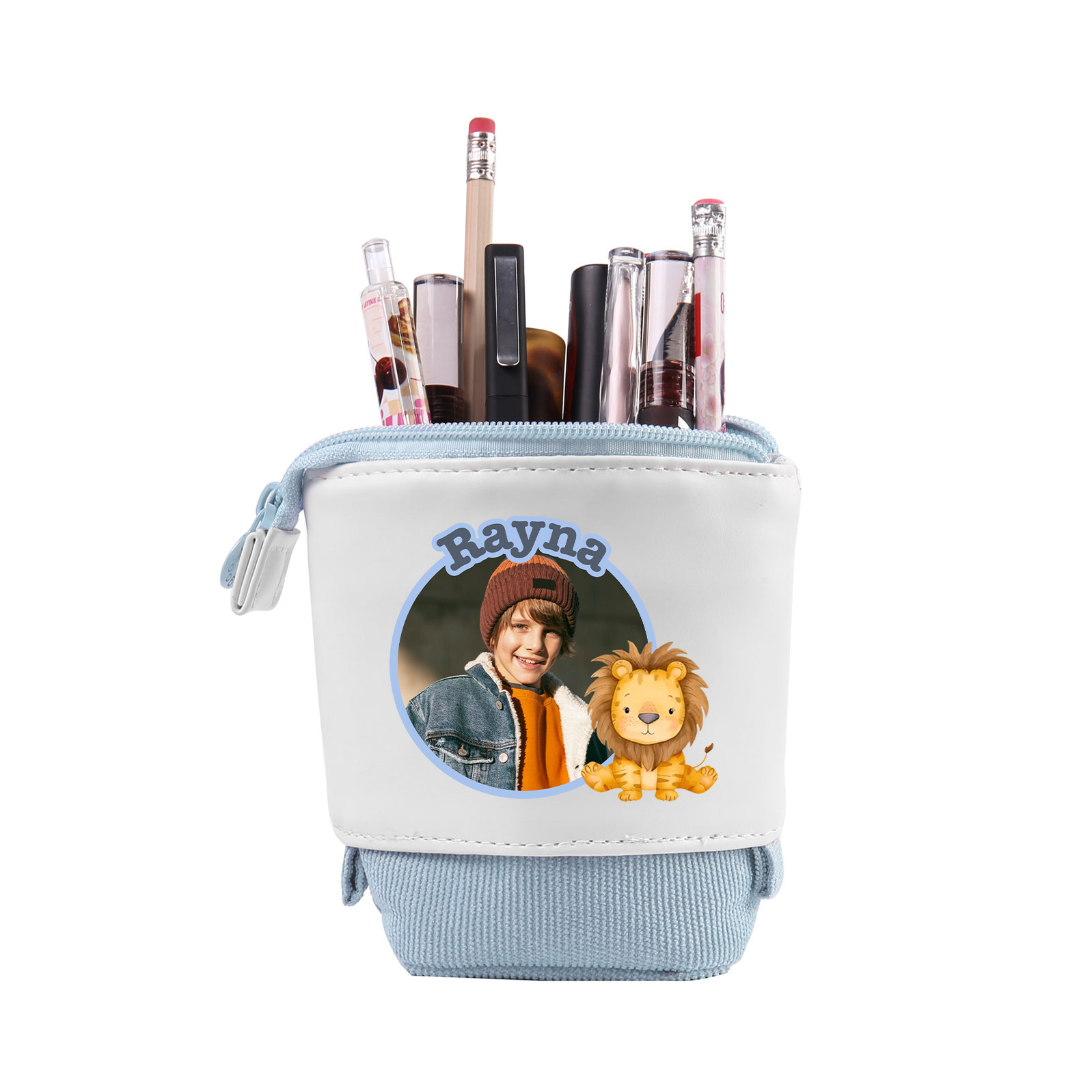 Personalized Pencil Case Custom Name And Animal Pencil Case Back To School Gift For Boys Girls