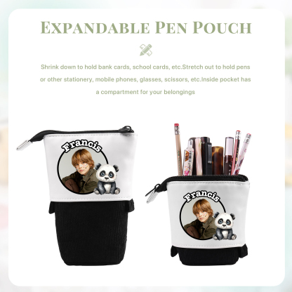 Personalized Pencil Case Custom Name And Animal Pencil Case Back To School Gift For Boys Girls