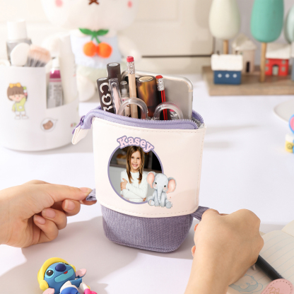 Personalized Pencil Case Custom Name And Animal Pencil Case Back To School Gift For Boys Girls