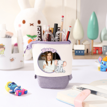 Personalized Pencil Case Custom Name And Animal Pencil Case Back To School Gift For Boys Girls