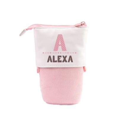 Personalized Pencil Case Custom Name And Letter Pencil Case Back To School Gift For Boys Girls