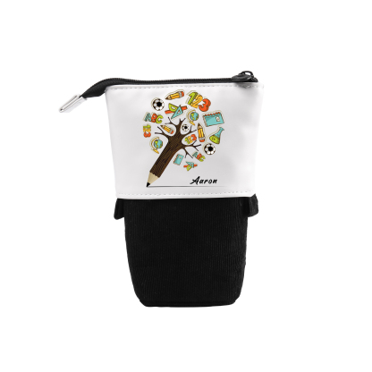 Personalized Pencil Case Custom Name And Animal pattern Pencil Case Back To School Gift For Boys Girls