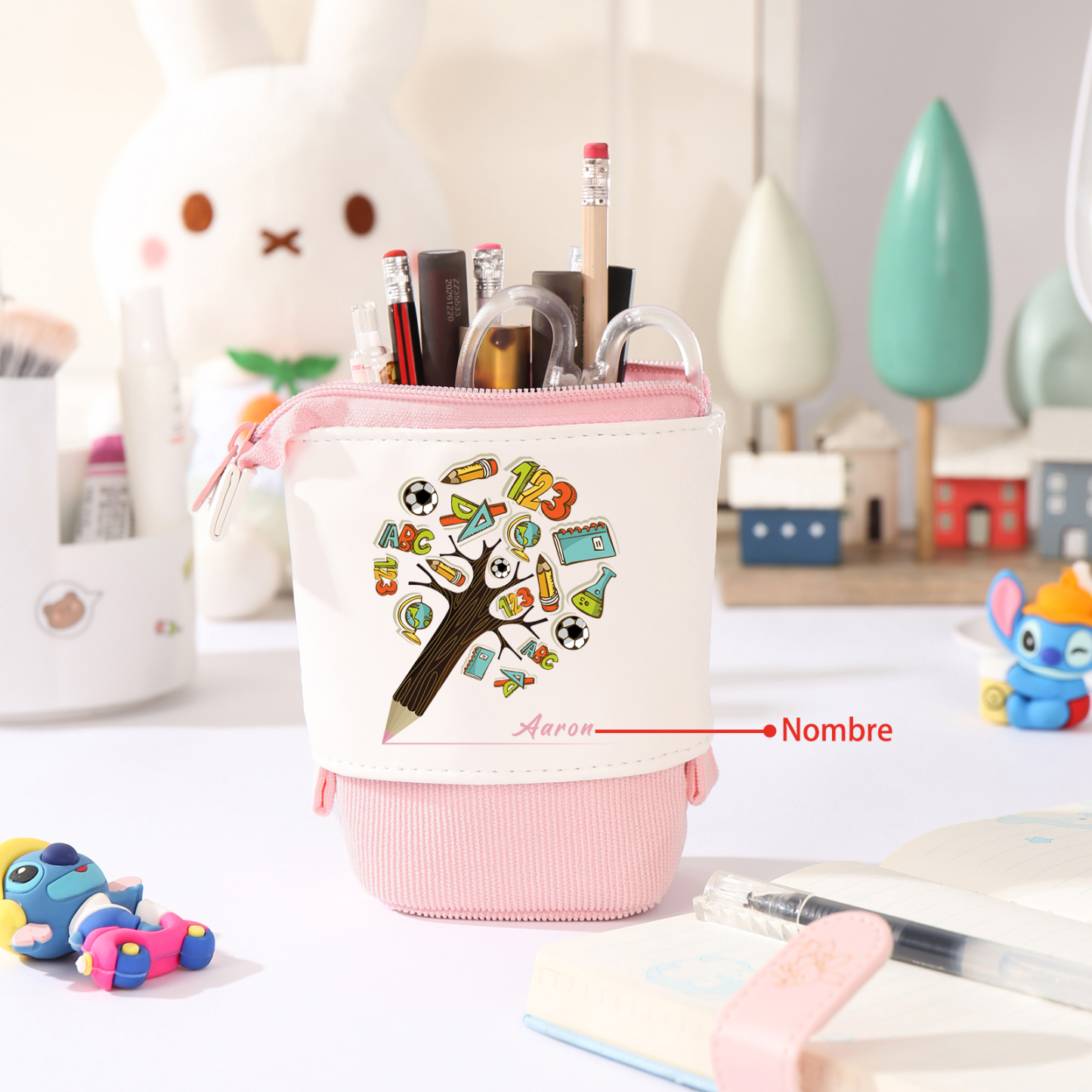 Personalized Pencil Case Custom Name And Animal pattern Pencil Case Back To School Gift For Boys Girls