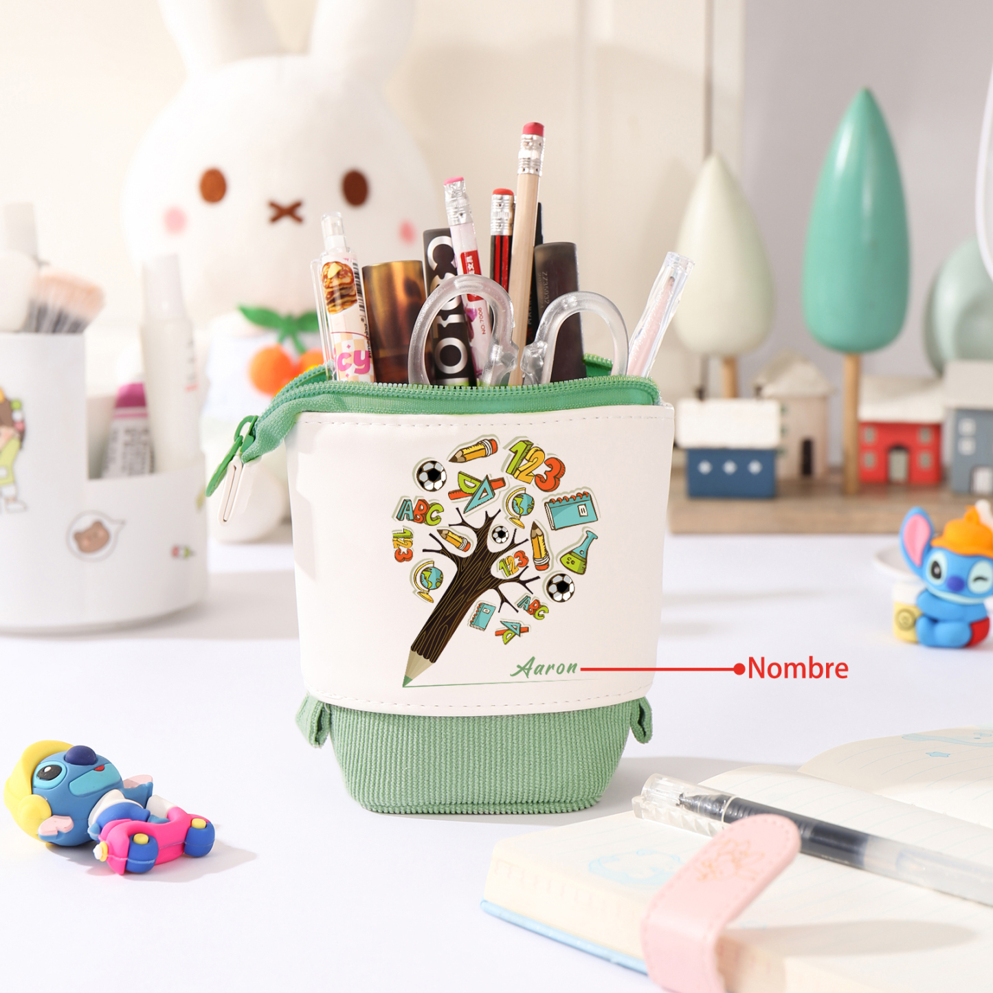 Personalized Pencil Case Custom Name And Animal pattern Pencil Case Back To School Gift For Boys Girls