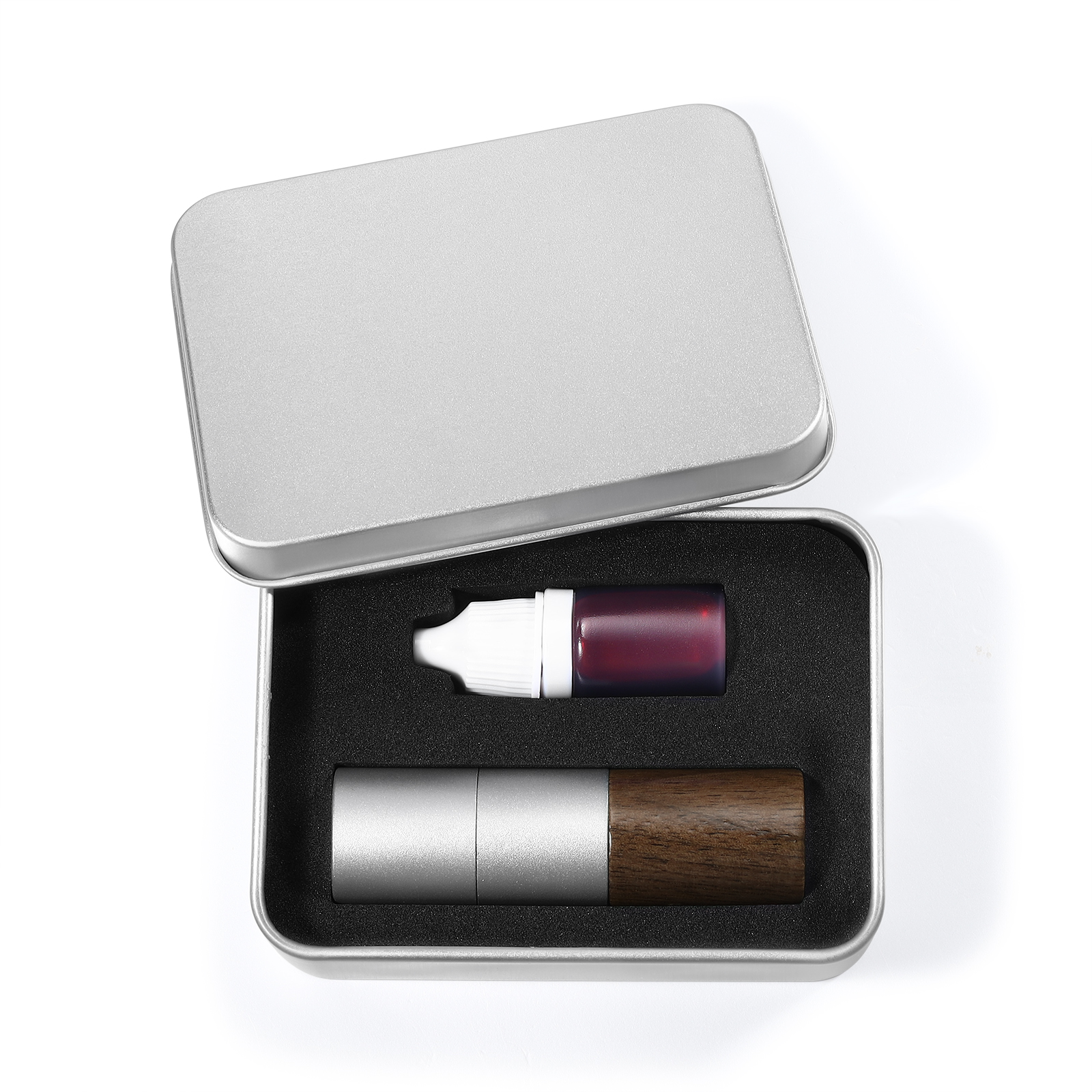 Personalized Golf Ball Pattern Seal – Elegant Wood Design