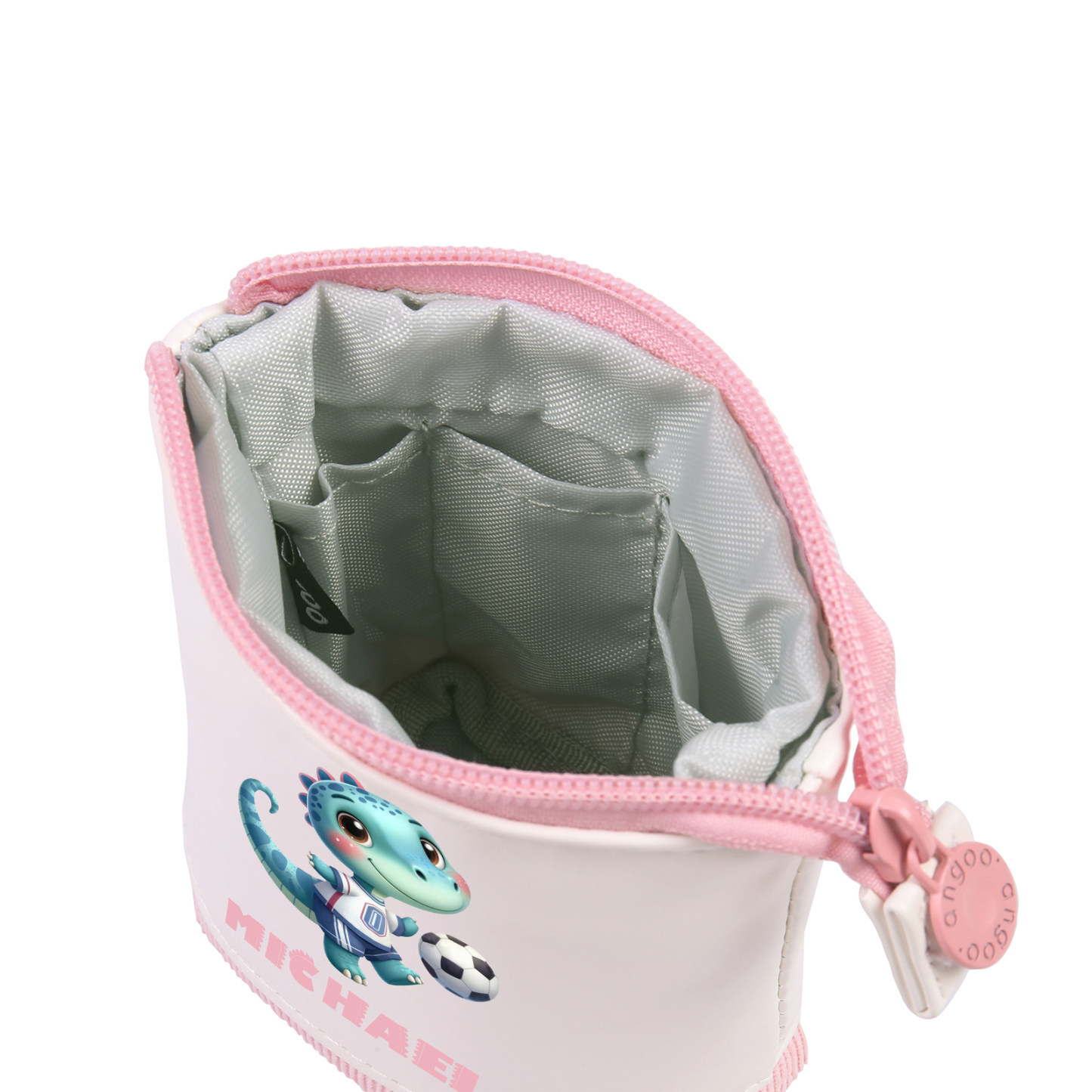 [Copy]Personalized Cartoon Character & Initial Name Pencil Case - Back To School Gift For Boys & Girls 