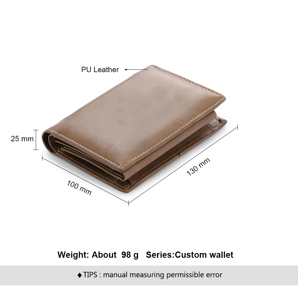 Personalized Football Leather Wallet for Dad with 2–6 Kids Names and Fist Bump Design