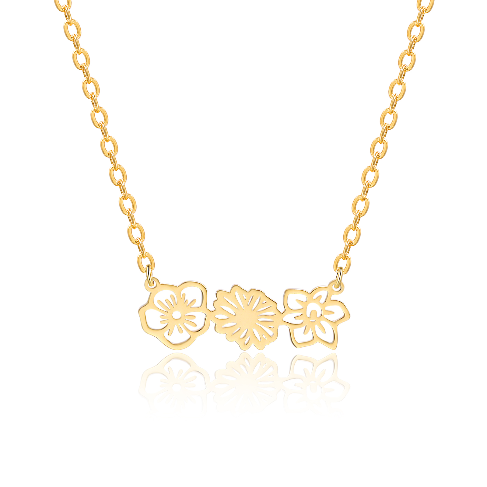 Personalized Birth Flower Earring Floral Dangle Earrings