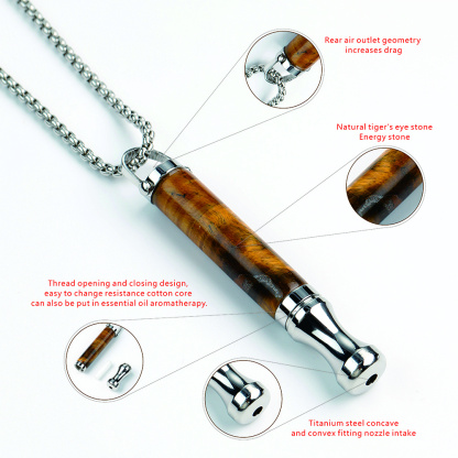 Breathing Necklace Stress Relief Meditation Necklace