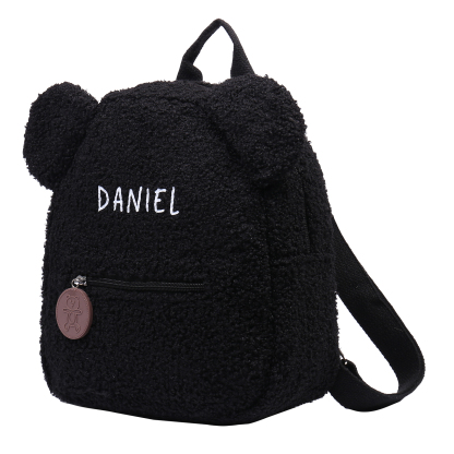 Personalized School Bag Custom Name Plush Children Backpack Children Back To School Gift