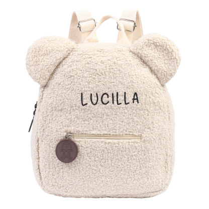 Personalized School Bag Custom Name Plush Children Backpack Children Back To School Gift