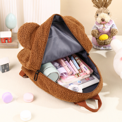 Personalized School Bag Custom Name Plush Children Backpack Children Back To School Gift