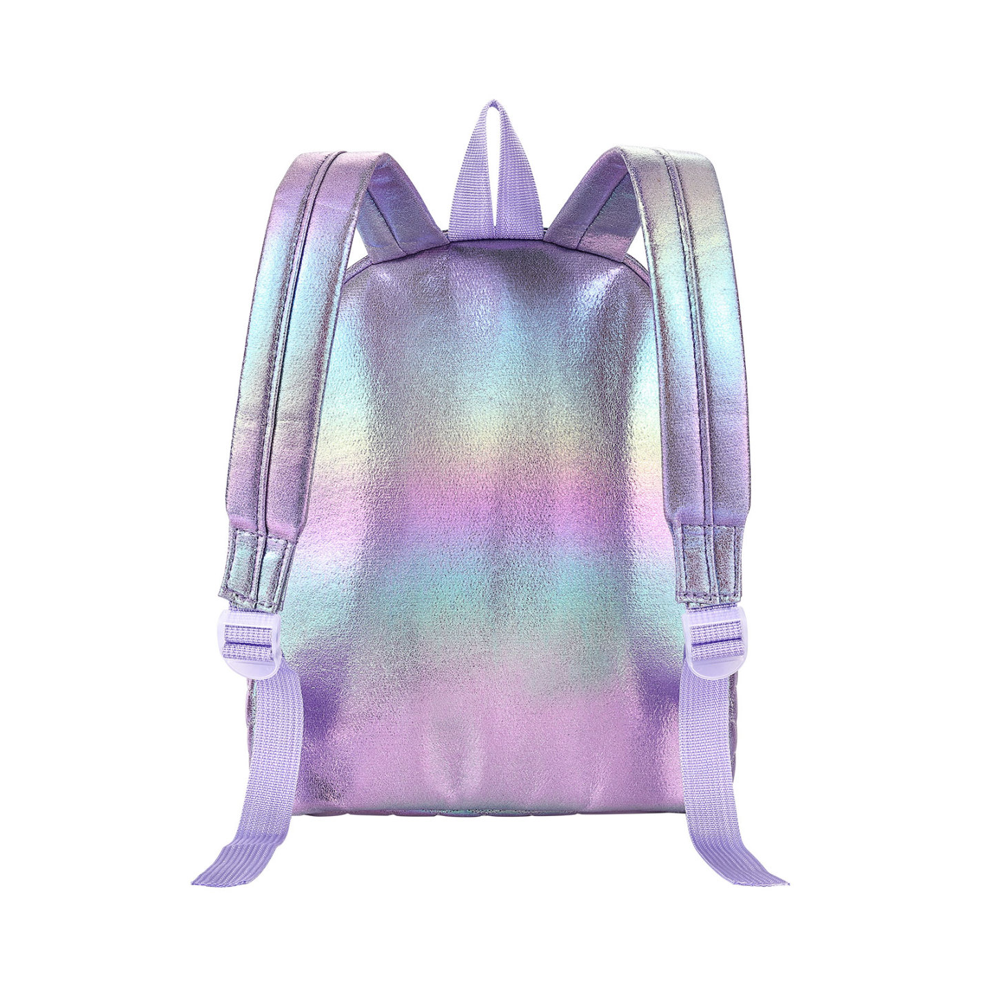 Personalised Embroidery Name Girls Mermaid Backpack Holographic Quilted Pattern Fish Tail Decor Classic Backpack Gift for Kids | Jessemade