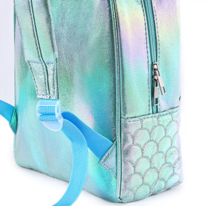 Personalised Embroidery Name Girls Mermaid Backpack Holographic Quilted Pattern Fish Tail Decor Classic Backpack Gift for Kids | Jessemade