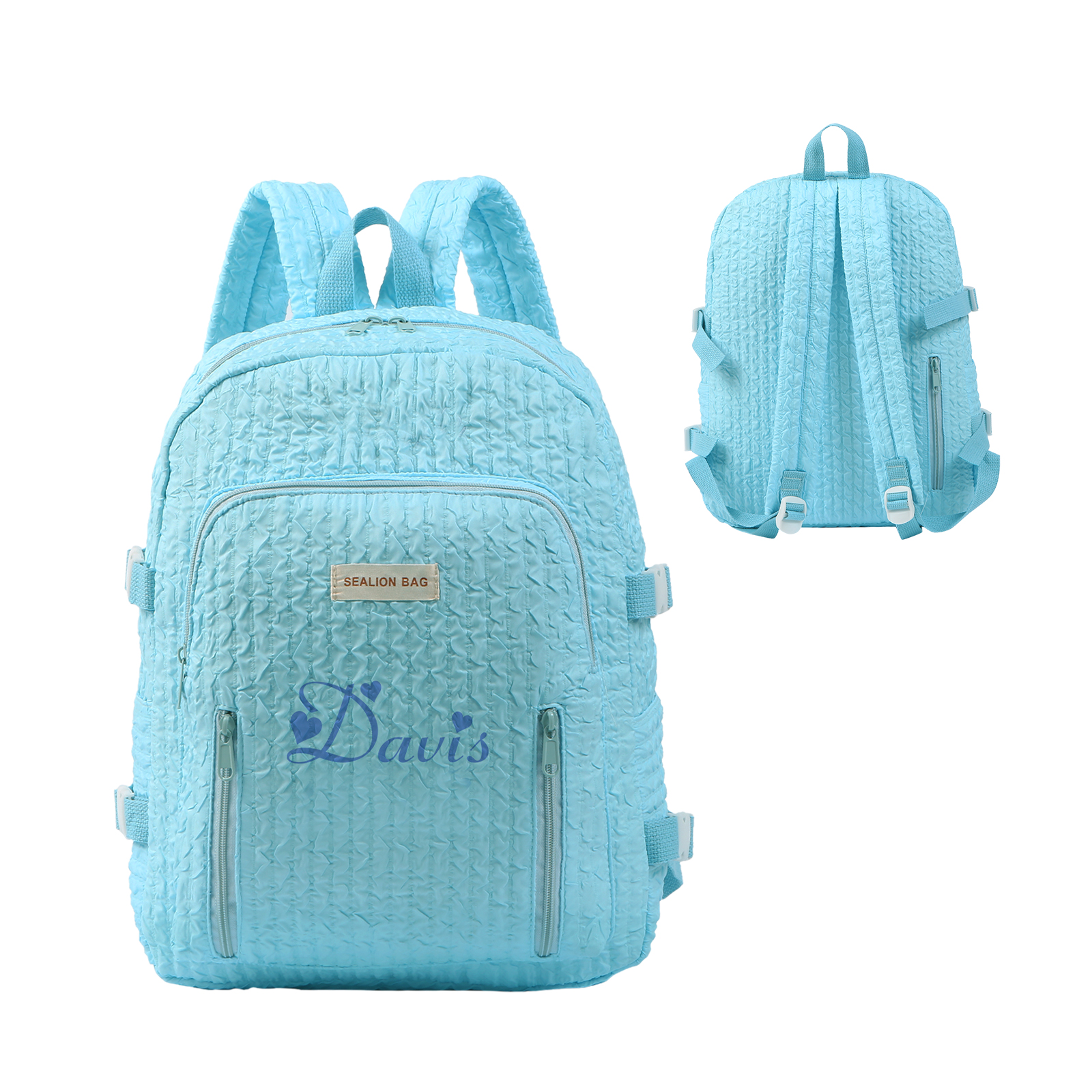 Personalized Children’s School Bag – Multiple Color & Font Choices & Custom Name - Large Capacity Backpack