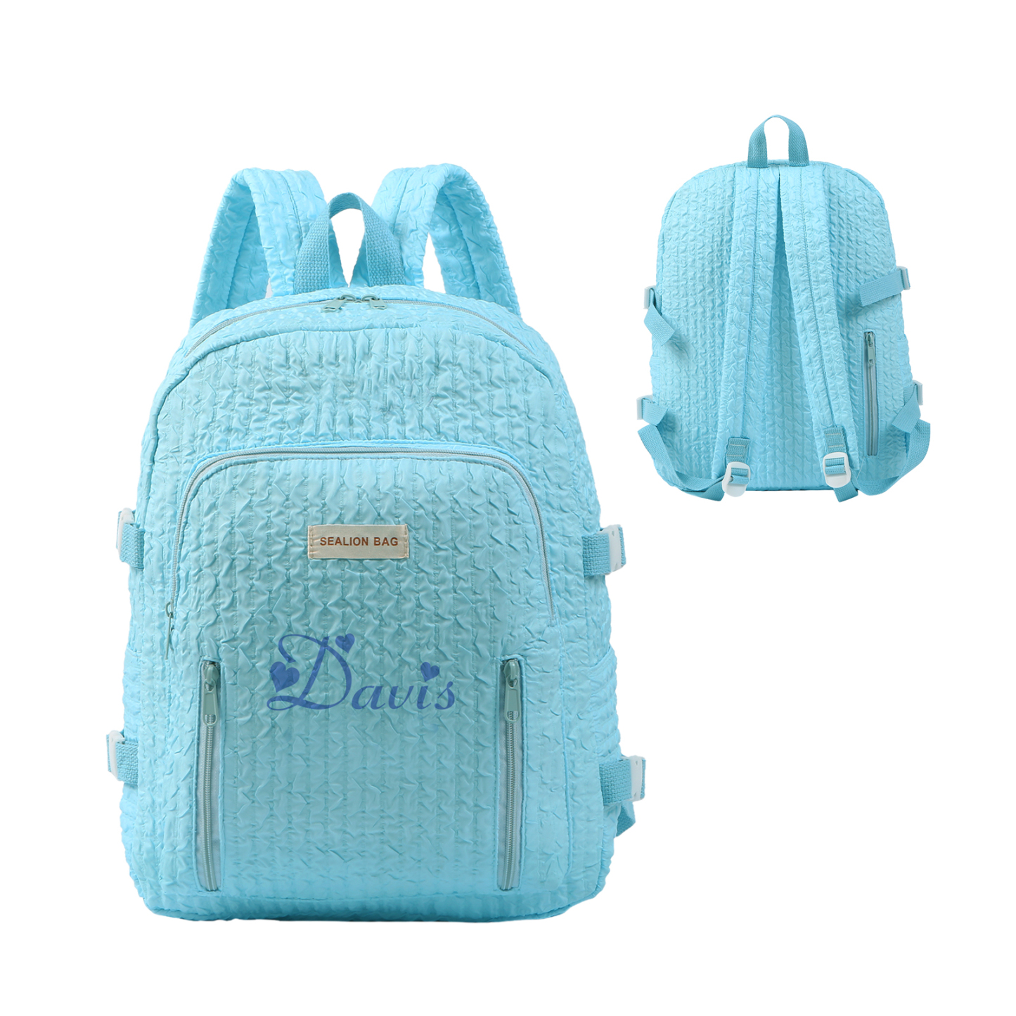 Personalized Children’s School Bag – Multiple Color & Font Choices & Custom Name - Large Capacity Backpack