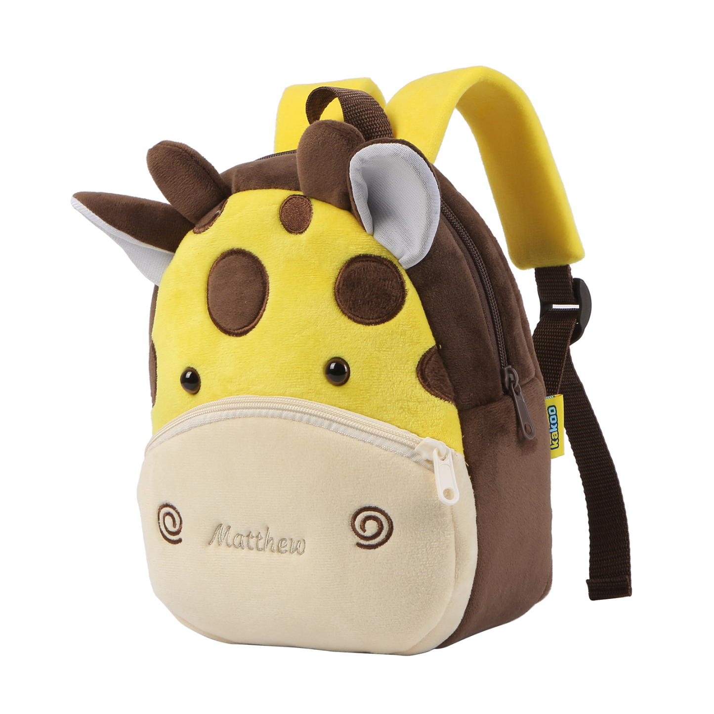 Adorable Plush Animal Schoolbag – Personalized Schoolbag with Name Embroidery for Children Multiple Cute Styles