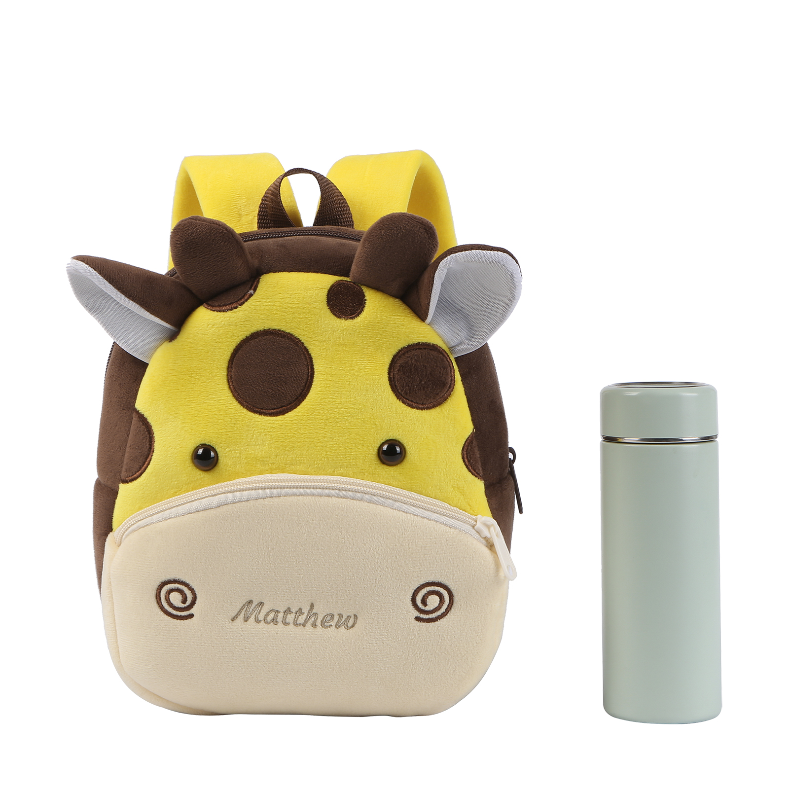 Adorable Plush Animal Schoolbag – Personalized Schoolbag with Name Embroidery for Children Multiple Cute Styles