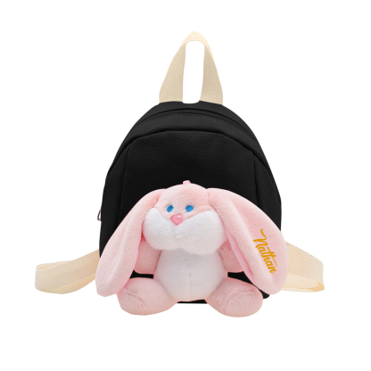 Personalized Plush Bunny Decorated Kids Backpack - Back-to-School events for Children, Lightweight & Adjustable