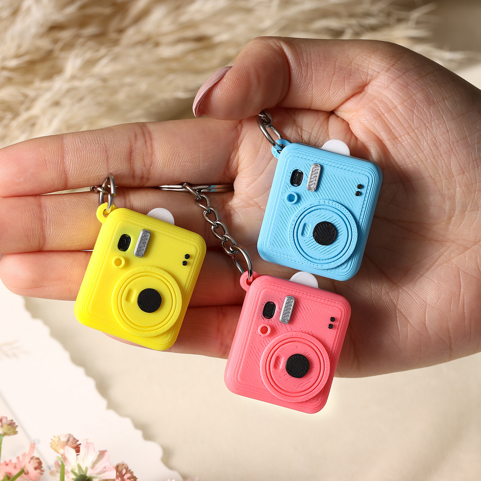 Personalized Mini Camera Keychain Custom With A Pull-Out Photo