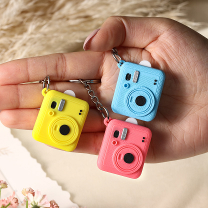 Personalized Mini Camera Keychain Custom With A Pull-Out Photo