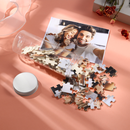 Personalized Canned Custom Photo Puzzle Custom 1 Photo 70 or 120 Pieces Gift for Her | Jessemade