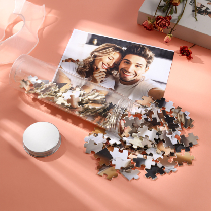 Personalized Canned Custom Photo Puzzle Custom 1 Photo 70 or 120 Pieces Gift for Her | Jessemade