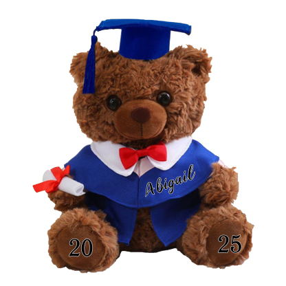 Graduation Teddy Bear Gift Style 2– Personalized Soft Plush Doll for 2024 or 2025 Graduates