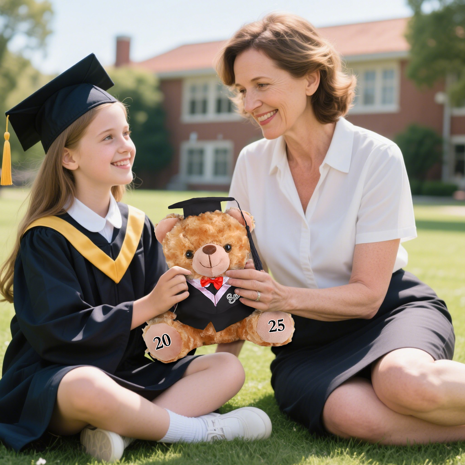 Graduation Teddy Bear Gift – Personalized Soft Plush Doll for 2024 or 2025 Graduates