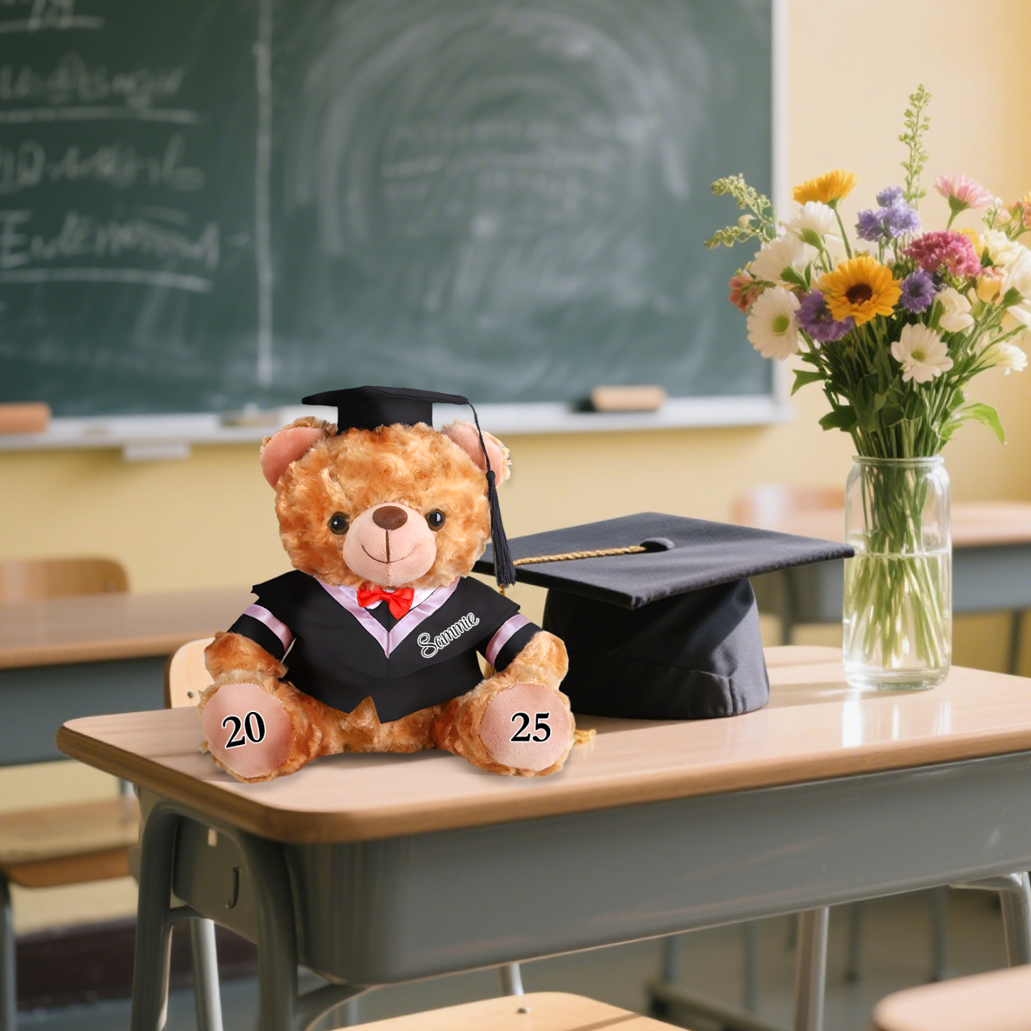 Graduation Teddy Bear Gift – Personalized Soft Plush Doll for 2024 or 2025 Graduates