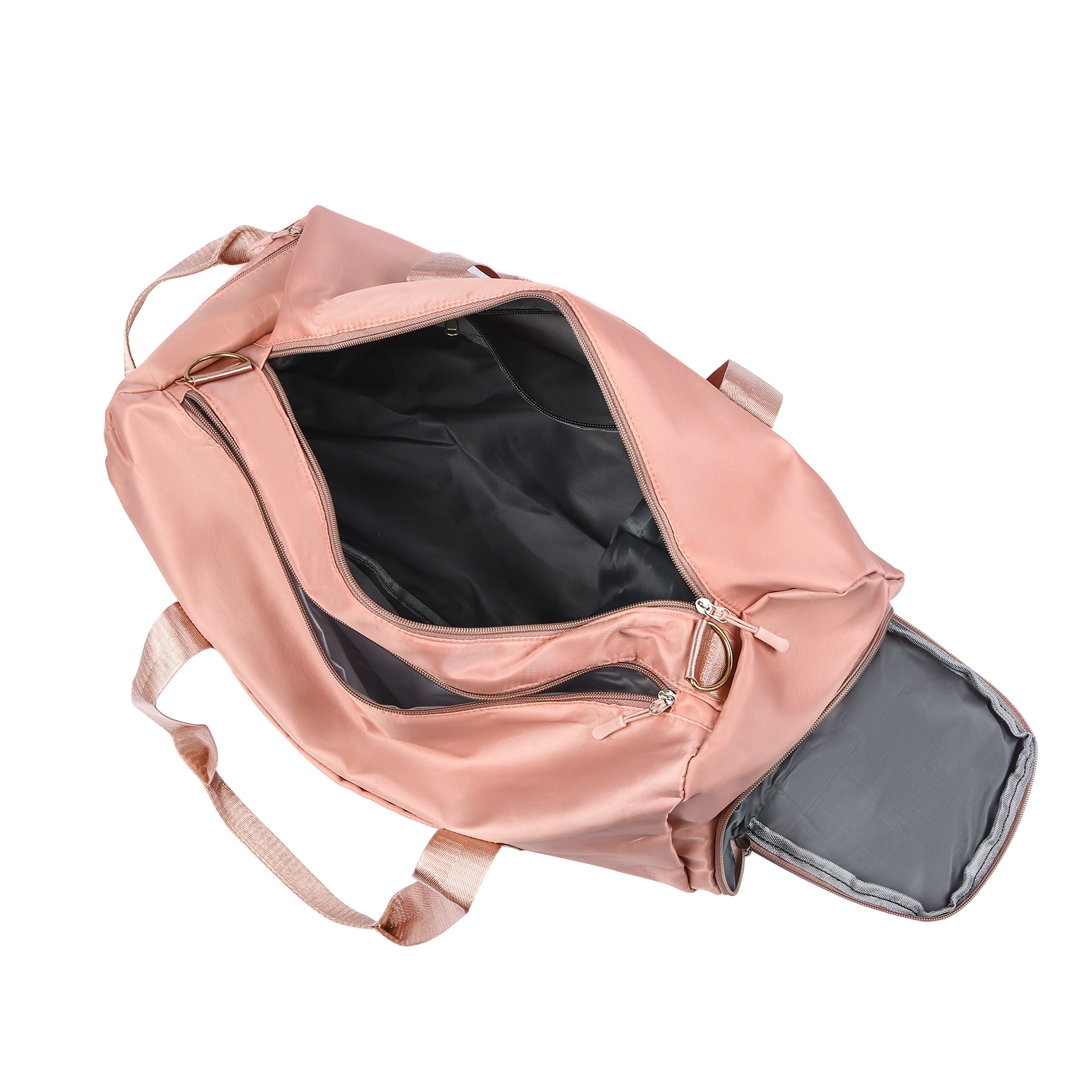 Personalized Duffel Bag Custom Name Nylon Black/Pink/Purple Travel Bag for Her/Him | Jessmade