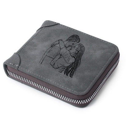 Personalized Men's Wallet & Keychain &Pen Set – Custom Photo, Name & Text – Exclusive Gift for Dad | Jessemade