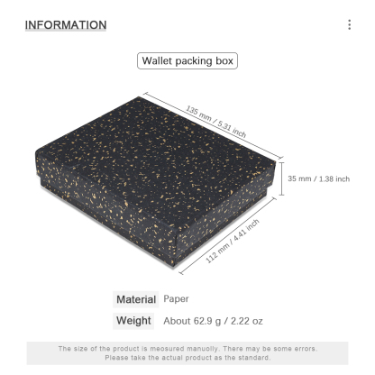 Jessemade Exquisite Wallet Packing Gift Box