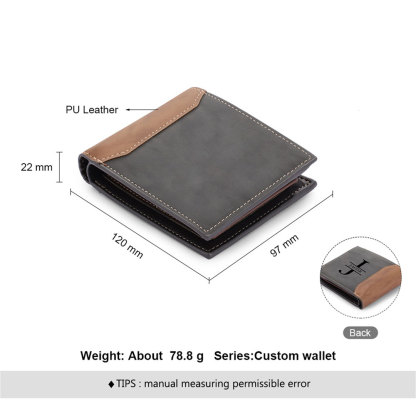 Personalized Dad Wallet Leather Men Wallet Custom with 2-9 Names and Fist Bumps Father’s Day Gift