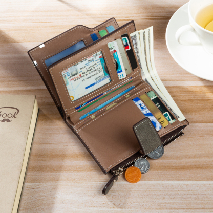 Personalized Men’s Wallet – Custom Photo & Text Couple Wallet, Perfect Gift for Him | Jessemade