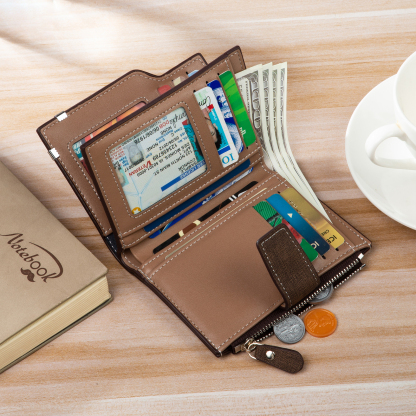 Personalized Men’s Wallet – Custom Photo & Text Couple Wallet, Perfect Gift for Him | Jessemade